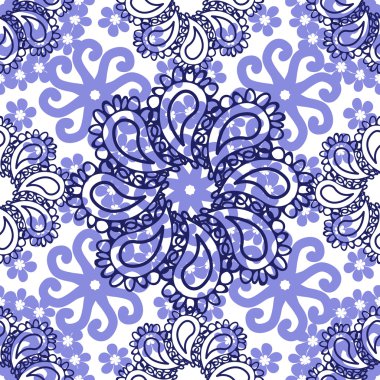 Soyut Elegance Flowe Seamless Modeli