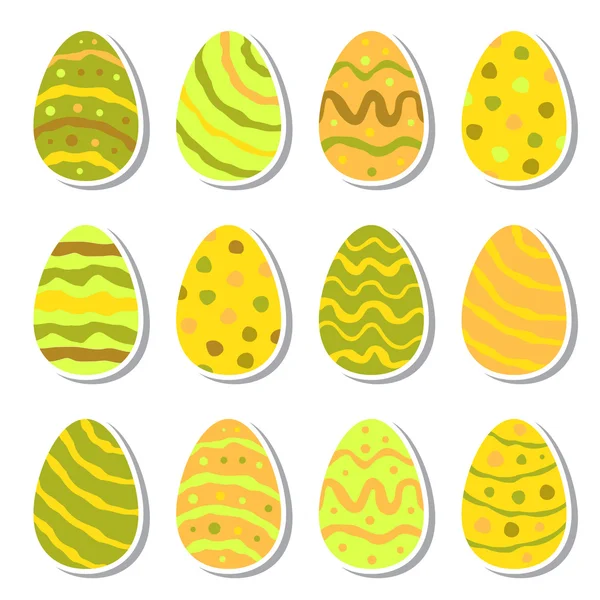 Wektor Wielkanoc jaja ikona w płaski — Wektor stockowy