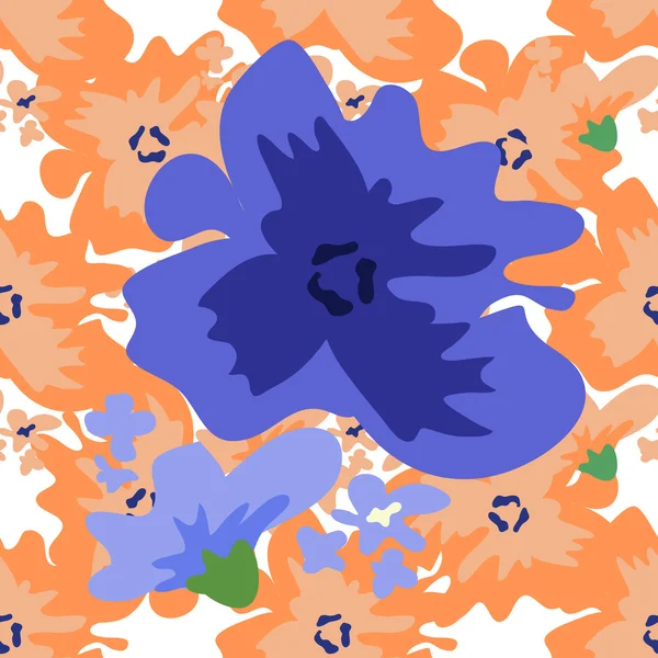 Ditsy patroon met bloemen — Stockvector
