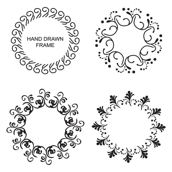 Set of round frames — Stock Vector