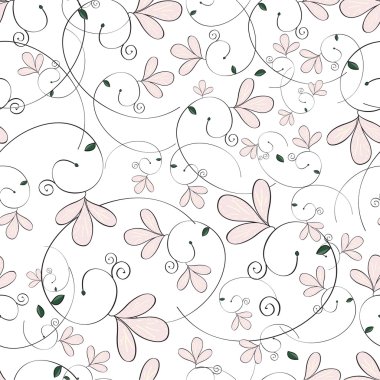 Klasik çiçek desenli.