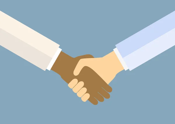 Handshake ícone vetorial para negócios e finanças —  Vetores de Stock