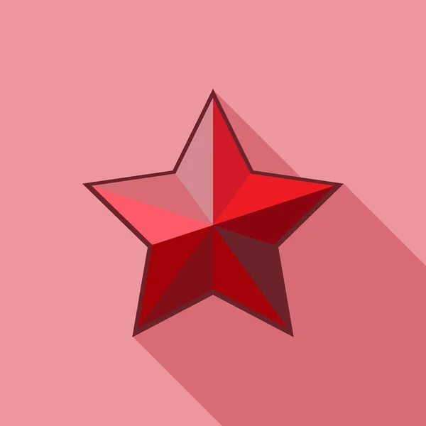 Icono estrella sobre fondo blanco — Vector de stock