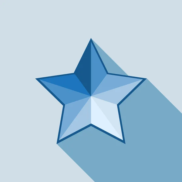 Icono estrella sobre fondo blanco — Vector de stock