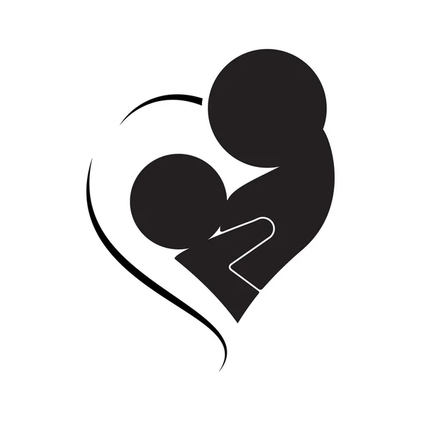 Breastfeeding logo isolated — Stock Vector