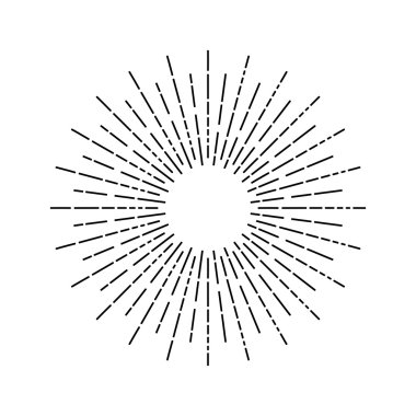 Güneş ışınlarının doğrusal çizimi