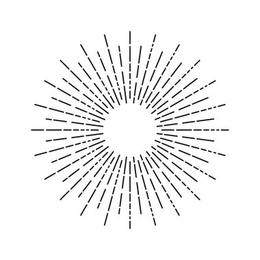 Güneş ışınlarının doğrusal çizimi