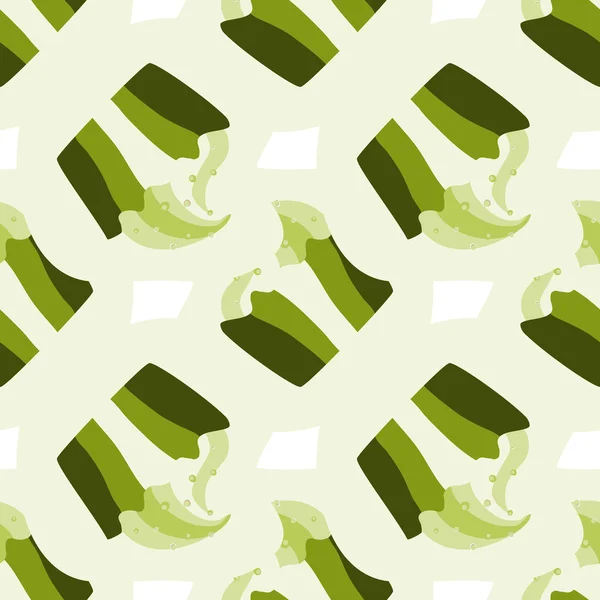 Glace à la pistache verte, gâteau ou yaourt glacé fond sans couture — Image vectorielle