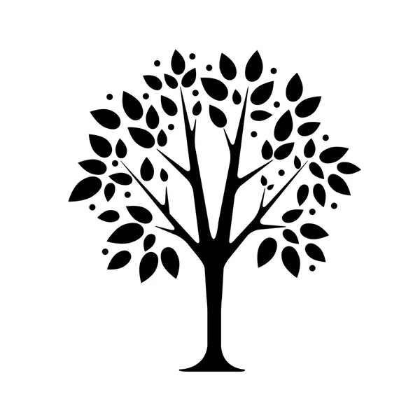 程式化的树图 — 图库矢量图片