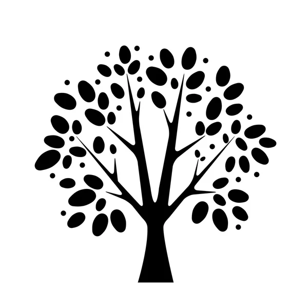 Illustration d'arbre stylisée — Image vectorielle