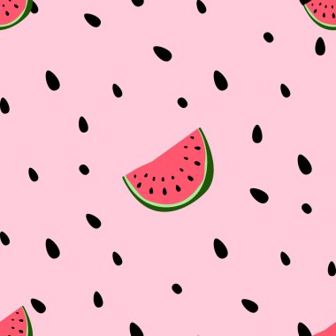 Karpuz renkli seamless modeli