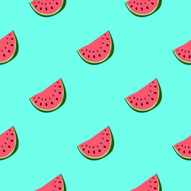 Karpuz renkli seamless modeli