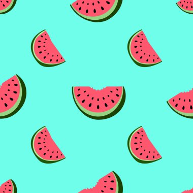 Karpuz renkli seamless modeli