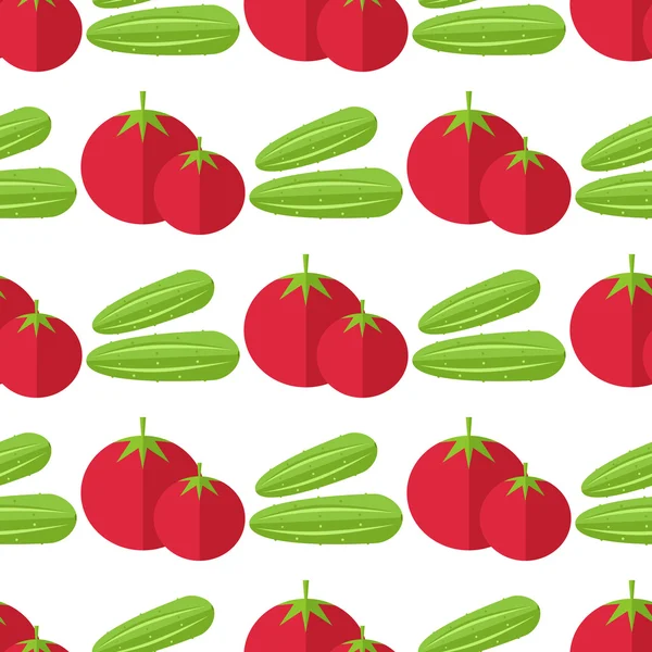 Tomatoes seamless pattern — Stock Vector