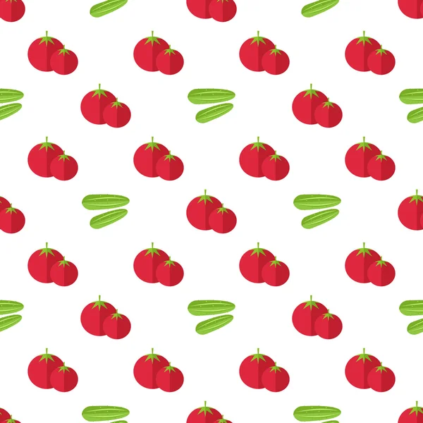 Tomatoes seamless pattern — Stock Vector