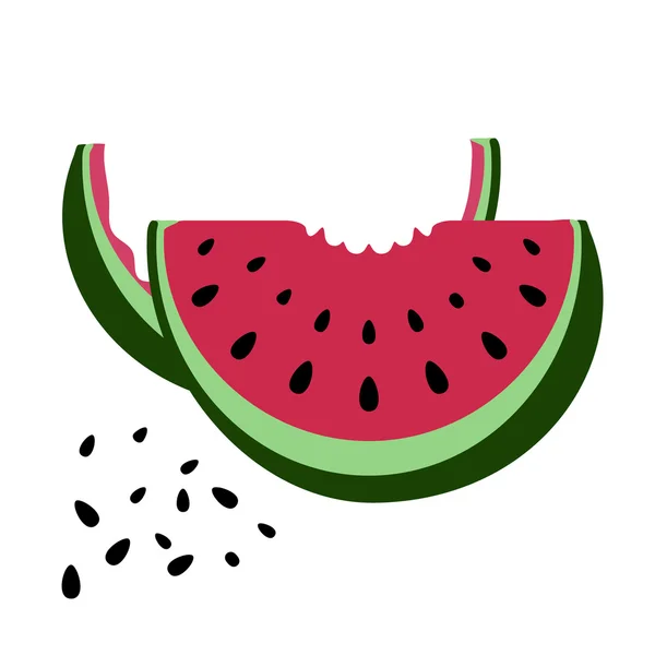 Icon of watermelon — Stock Vector