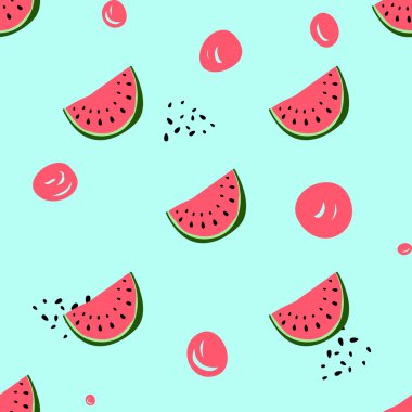 Vektör seamless modeli karpuz