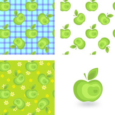 Sorunsuz apple arka plan desen koleksiyonu