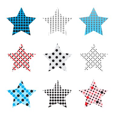 Noktalı yıldız Icon Set