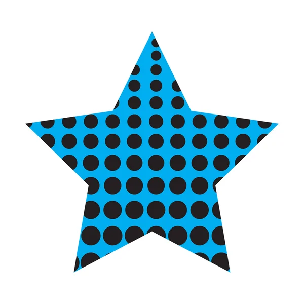 Διάστικτη πέντε δειγμένο αστέρι — Διανυσματικό Αρχείο
