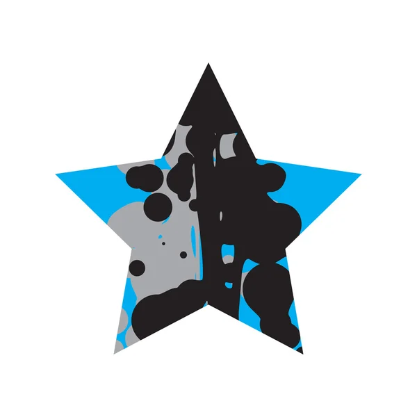 Grand Black and Blue Star — стоковый вектор