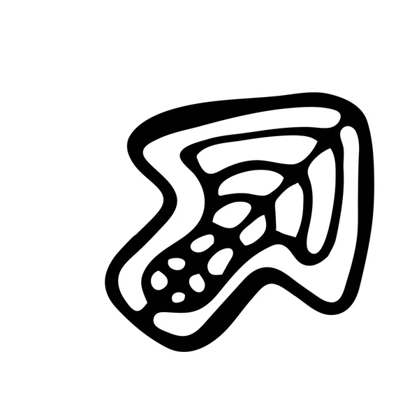 Ícone de seta desenhado à mão — Vetor de Stock