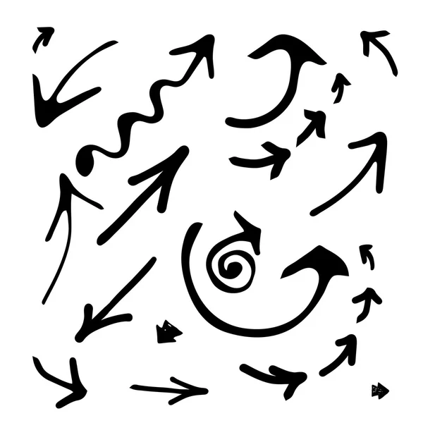 Handgezeichnetes Pfeil-Symbol — Stockvektor