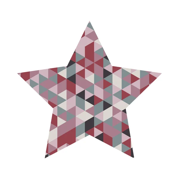 Obrázek mozaika ikonu hvězdičky — Stockový vektor