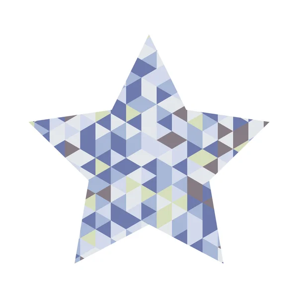 Ilustración de Star Mosaic Icon — Vector de stock
