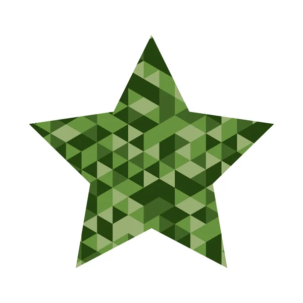 Ilustración de Star Mosaic Icon — Vector de stock