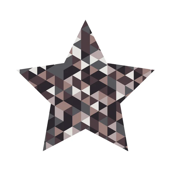 Ilustración de Star Mosaic Icon — Vector de stock