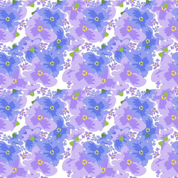 Ditsy patroon van de vector met bloemen — Stockvector