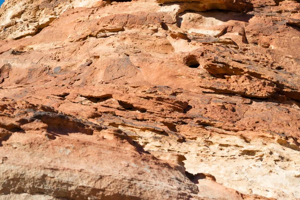 Red Rocks Texture Background Middle East Mountains Natural Orange Brown — Stock Photo, Image