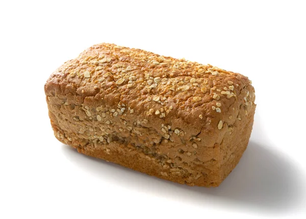 Hele Vierkante Brood Van Rustieke Biologische Granen Brood Gemaakt Van — Stockfoto