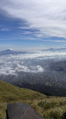 İsrail 'in kuzeyindeki Akdeniz adasının güzel manzarası.