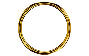 Antika Altın Dekoratif Çerçeve Vektörü İllüstrasyonu.