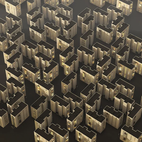 Архітектурне тло 3D міста — стокове фото
