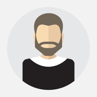  erkek yüz avatar, logo, şablon, piktogram, düğme.