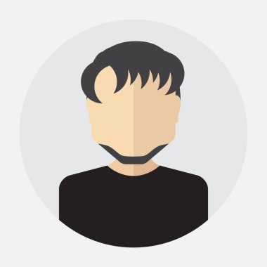  erkek yüz avatar, logo, şablon, piktogram, düğme.