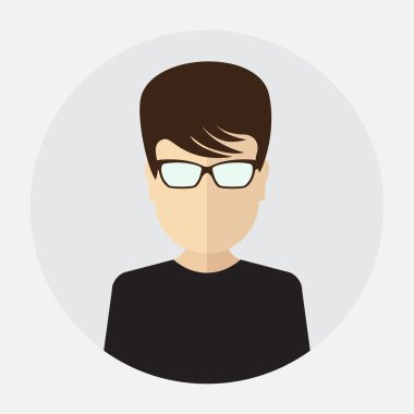  yuvarlak düz simgesi kadınlarla kadın yüzü avatar