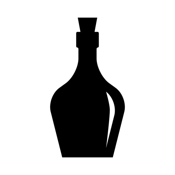 Oude retro fles pictogram. — Stockvector