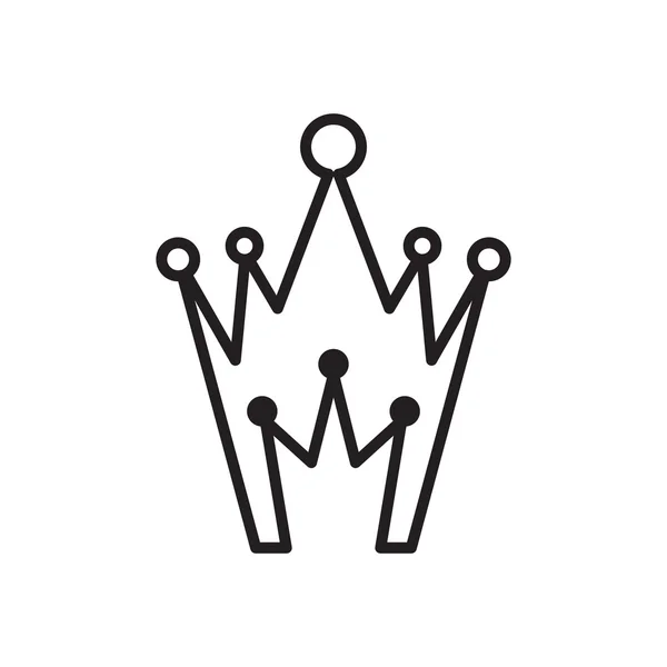 Icône couronne simple — Image vectorielle