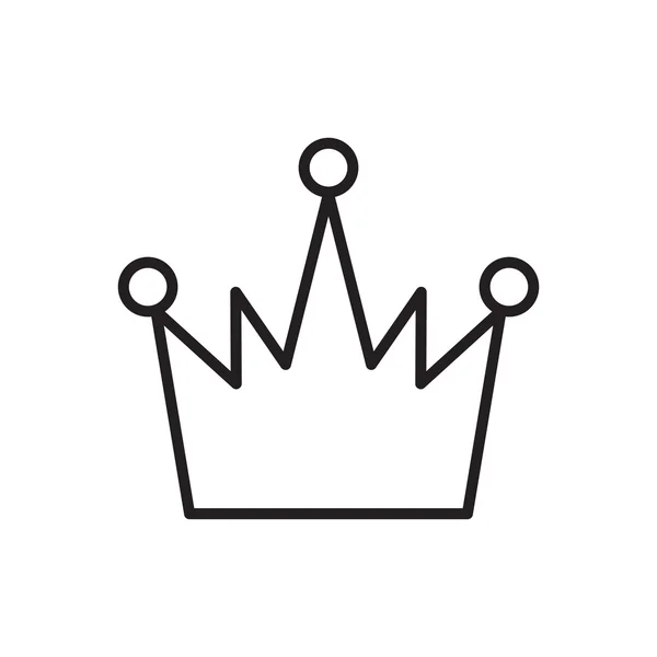 간단한 왕관 아이콘 — 스톡 벡터