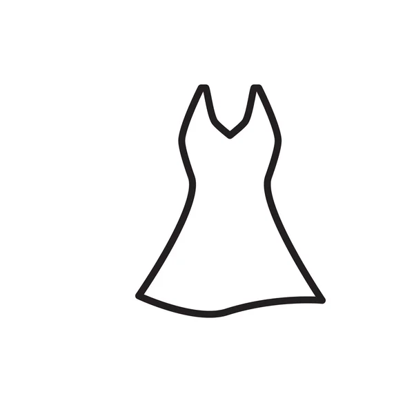 Kleid-Ikone isoliert — Stockvektor