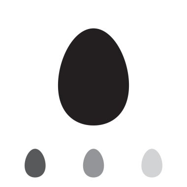 Basit yumurta simgesi