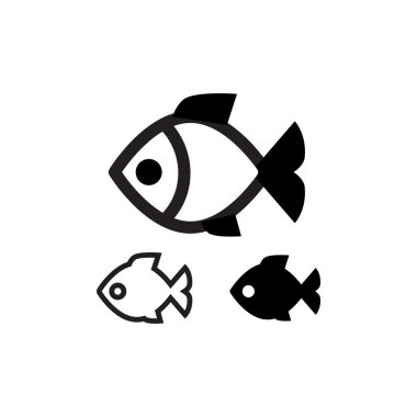 İzole balık simgesi