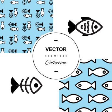 Set balık sorunsuz arka plan