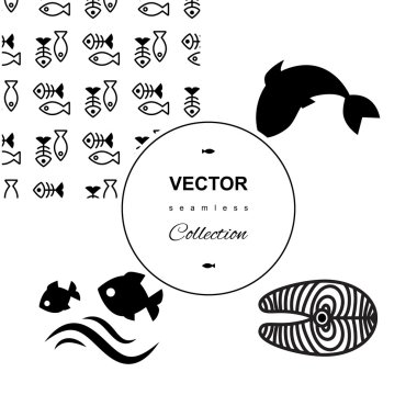 Set balık sorunsuz arka plan