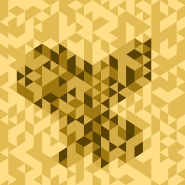 Altın geometrik arka plan