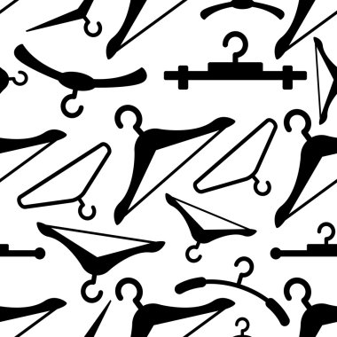 Elbise askıları seamless modeli siluet
